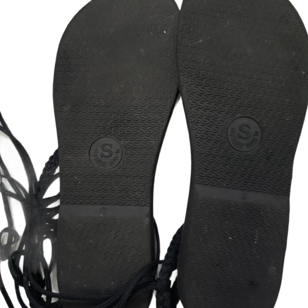 Black Rope Sandals - Picture 2 of 3